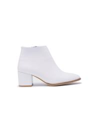 jaipur sivri burun topuklu fermuarlı kadın bot beyaz deri 2