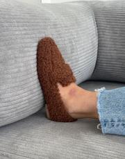 manilas küt burun komple tüylü kadın ev babeti kahve 3