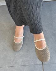 melloni oval burun atkı aksesuar detay kadın babet bej 2