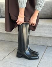 lena küt burun kadın çizme siyah