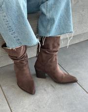 wati sivri burun arka aksesuar detay kadın topuklu süet bot acı kahve süet 3