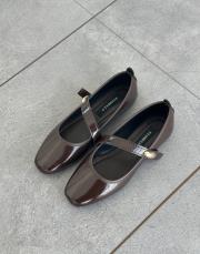 mares ön küt burun üst bant aksesuar detay kadın ev babeti acı kahve rugan 