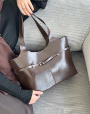 fasse omuz çantası acı kahve