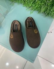 bentley oval burun arkası açık kadın ev terliği acı kahve