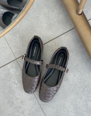 asyan küt burun kemer detay kadın örgü babet acı kahve