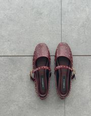 miret küt burun trok detay kadın babet bordo