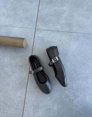 luzer oval burun kemerli kadın babet acı kahve