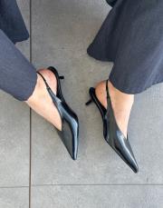 rapito sivri burun arkası açık topuku kadın ayakkabı siyah 2