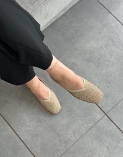 yabby küt burun taş detay kadın triko babet bej 2