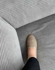 akaso oval burun taş detay kadın triko babet bej 2